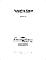 Teaching Them SATB choral sheet music cover